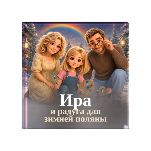 Ира и радуга для зимней поляны
